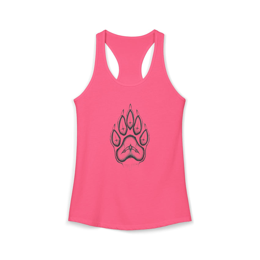 Pet Paw Print Tank Top | Paw Print Graphic Racerback Tank