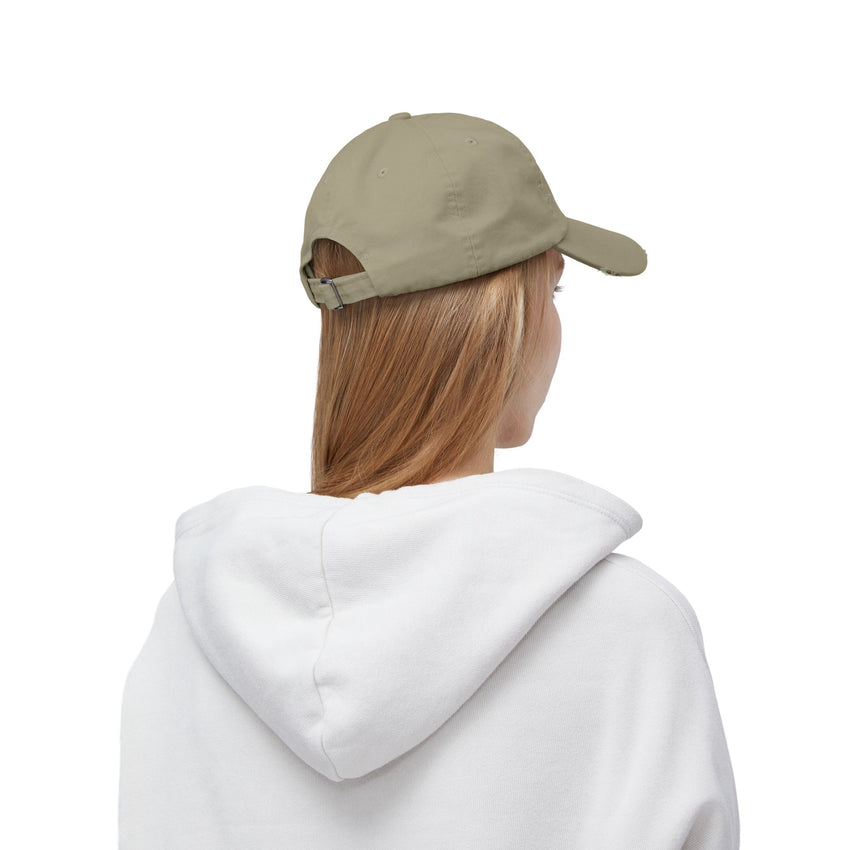 Gone Fishing Distressed Cap - Unisex Fishing Hat for Outdoor Enthusiasts