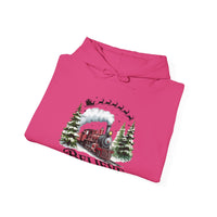 Believe Train Hooded Sweatshirt, Cozy Winter Sweatshirt