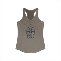 Pet Paw Print Tank Top | Paw Print Graphic Racerback Tank
