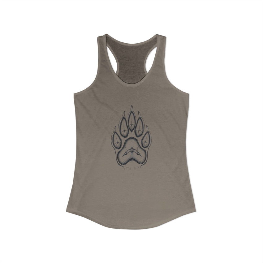 Pet Paw Print Tank Top | Paw Print Graphic Racerback Tank