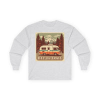 Adventure-Ready Long Sleeve Tee - 'Hit the Trail' Design