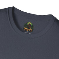 UFO Abduction Sunset T-Shirt | Retro Alien Spaceship Forest Silhouette