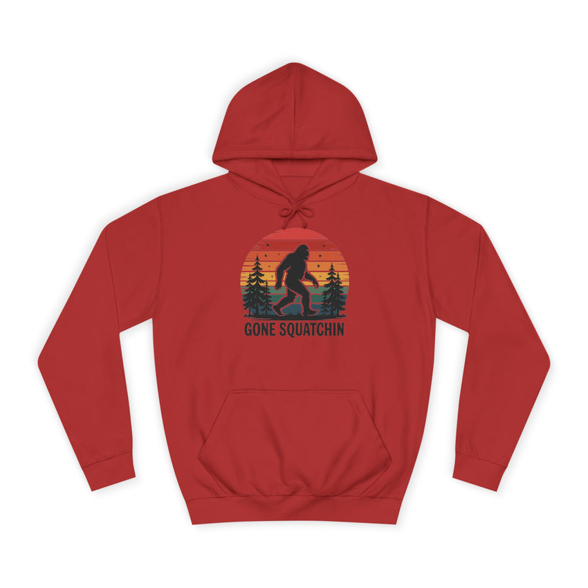 Retro Bigfoot Hoodie - "Gone Squatchin"