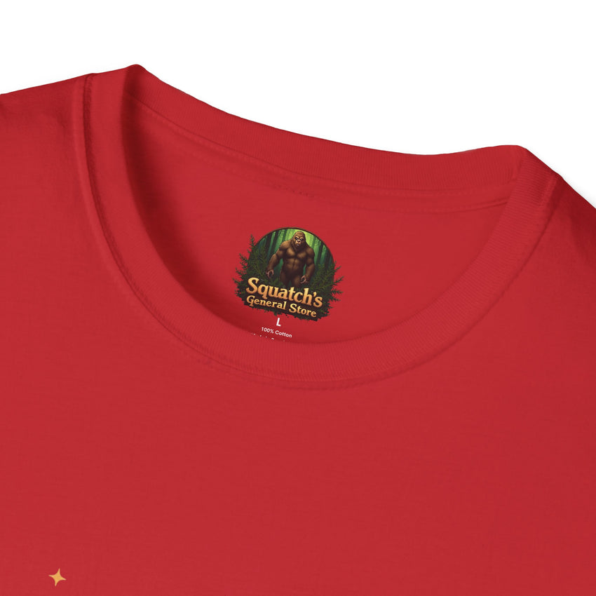 Bigfoot Abduction T-Shirt | UFO Sasquatch Forest Alien Beam