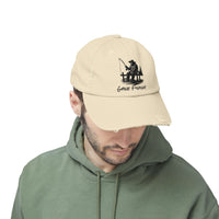 Gone Fishing Distressed Cap - Unisex Fishing Hat for Outdoor Enthusiasts