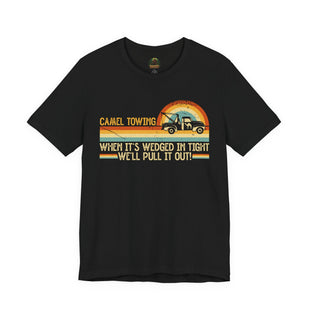 Vintage T-Shirt, Canal Towing Humor Tee, Unisex Short Sleeve Shirt, Gift for Truck Lovers, Funny Workwear, Casual Outfit