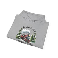 Believe Train Hooded Sweatshirt, Cozy Winter Sweatshirt