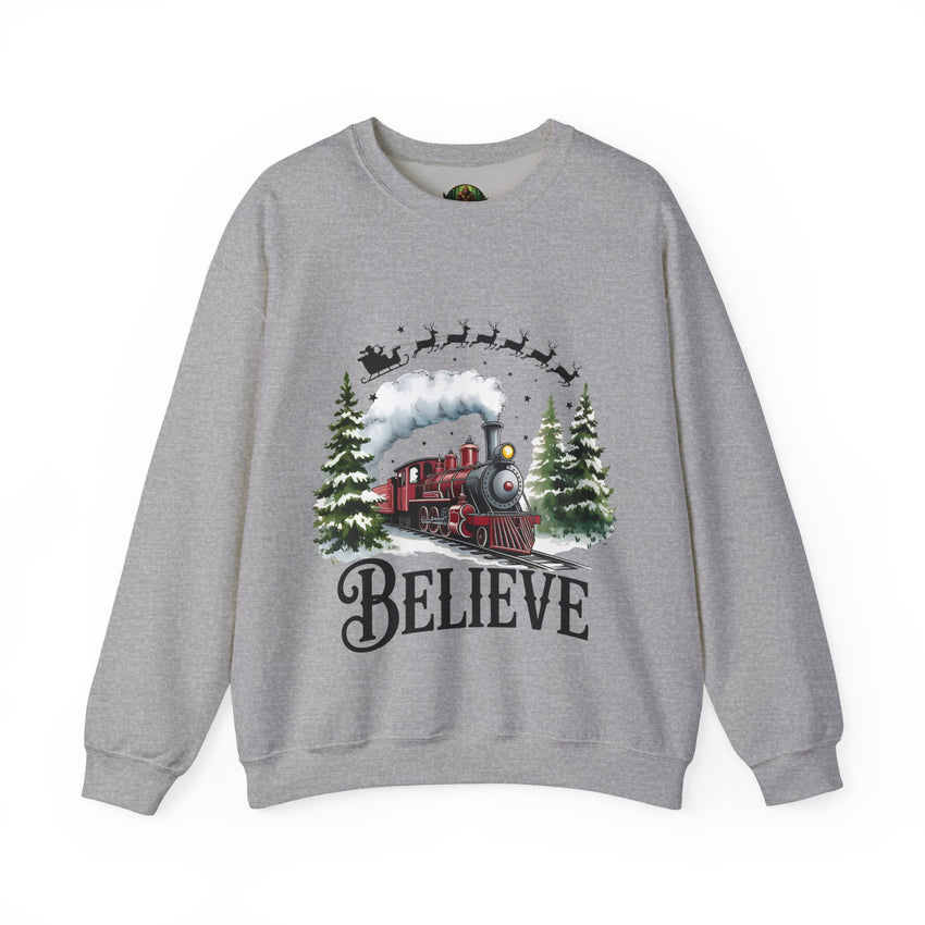 Believe in Santa train sweatshirt , Do you believe?