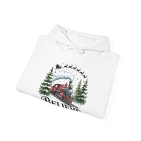 Believe Train Hooded Sweatshirt, Cozy Winter Sweatshirt