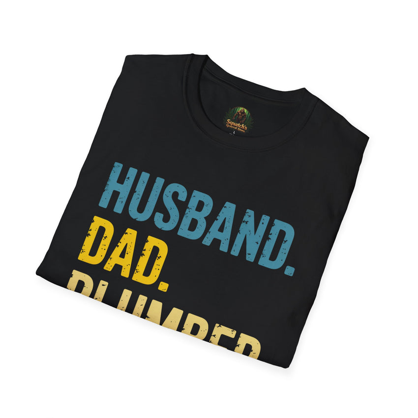 Husband Dad Plumber Legend T-Shirt | Trade Pride Worker Tee