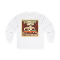 Adventure-Ready Long Sleeve Tee - 'Hit the Trail' Design