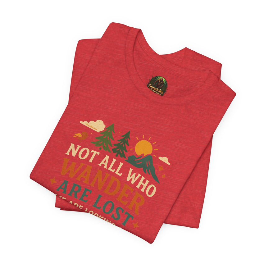 Adventure-Inspiring Short Sleeve Tee, Nature Lovers Shirt, Unisex Casual Tee, Gift for Hikers, Outdoor Enthusiast Apparel