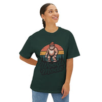 Retro Bigfoot Woods Mode Unisex Oversized Tee