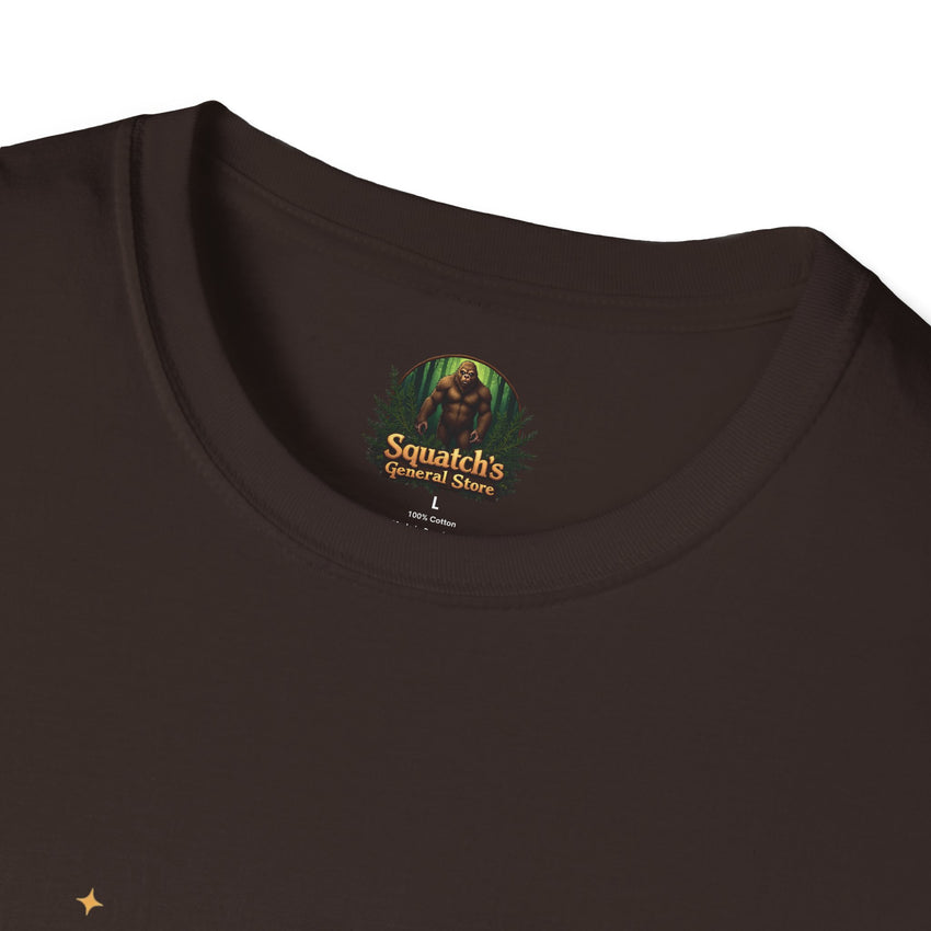Bigfoot Abduction T-Shirt | UFO Sasquatch Forest Alien Beam