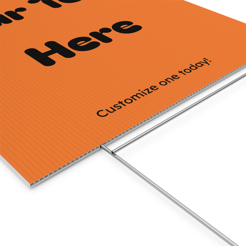 Customizable Plastic Yard Sign for Celebrations, Events, Birthdays, Announcements, or Home Decor