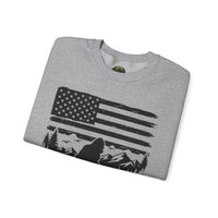 Bigfoot American Flag Crewneck Sweatshirt
