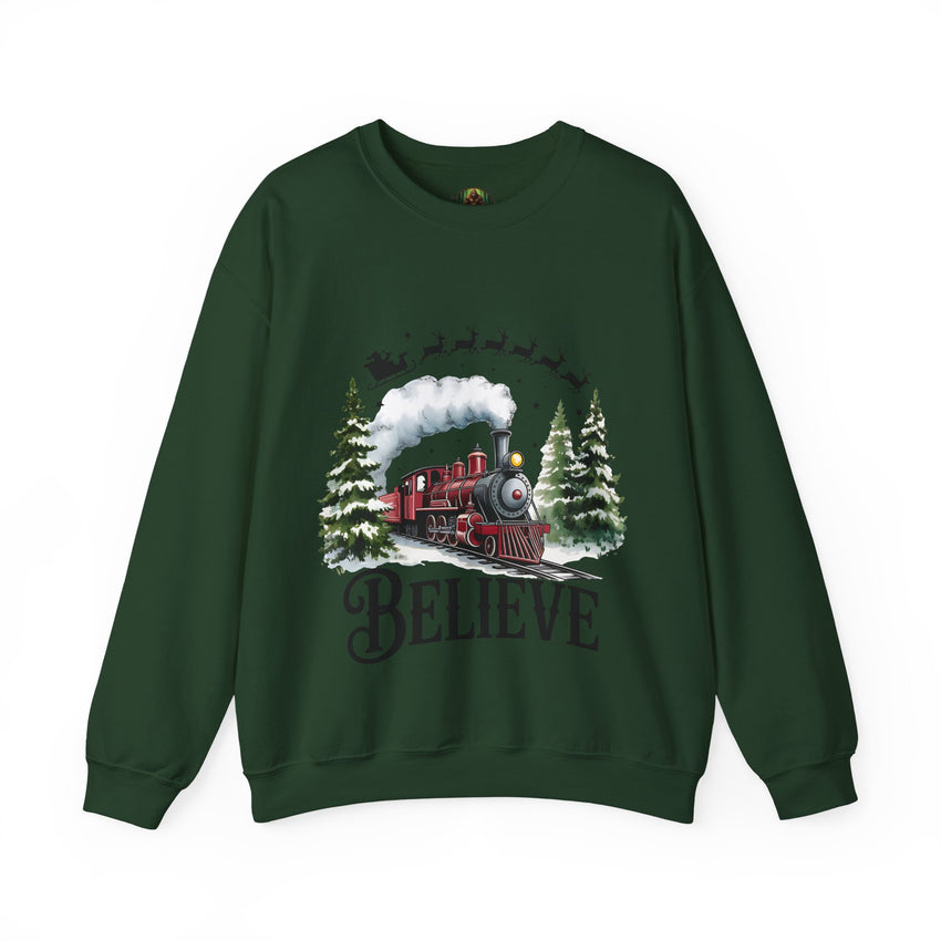 Believe in Santa train sweatshirt , Do you believe?
