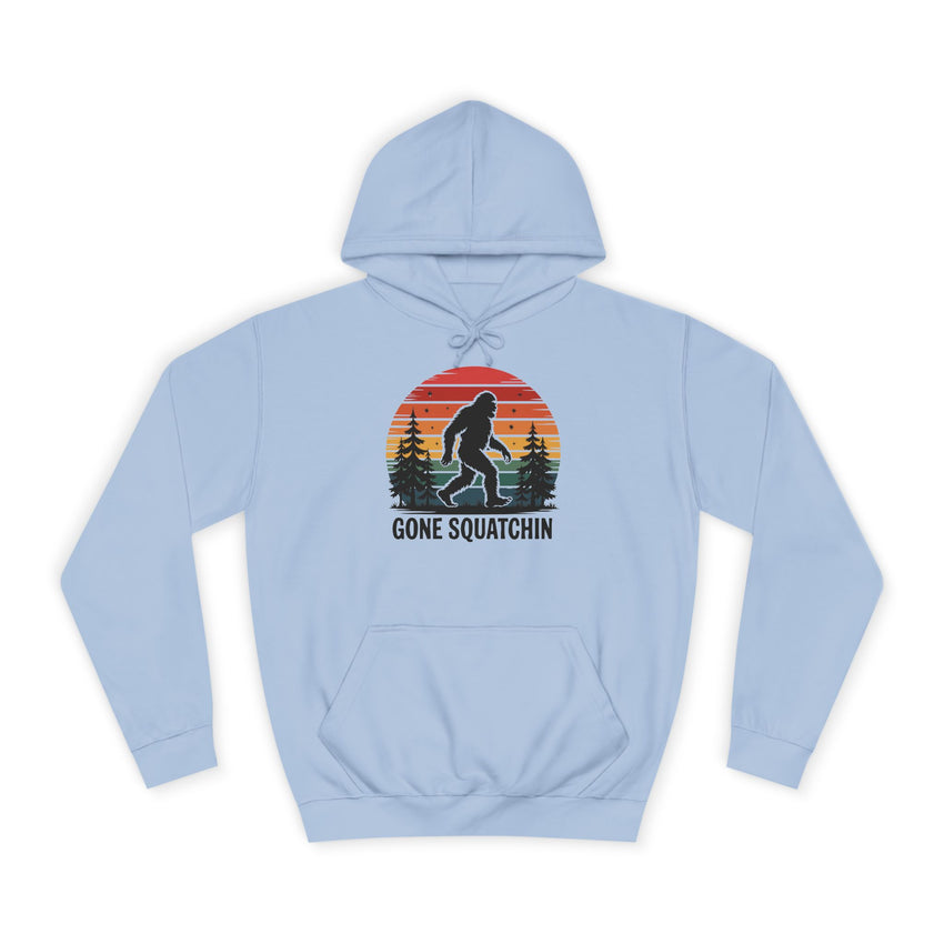 Retro Bigfoot Hoodie - "Gone Squatchin"