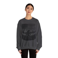 Bigfoot American Flag Crewneck Sweatshirt