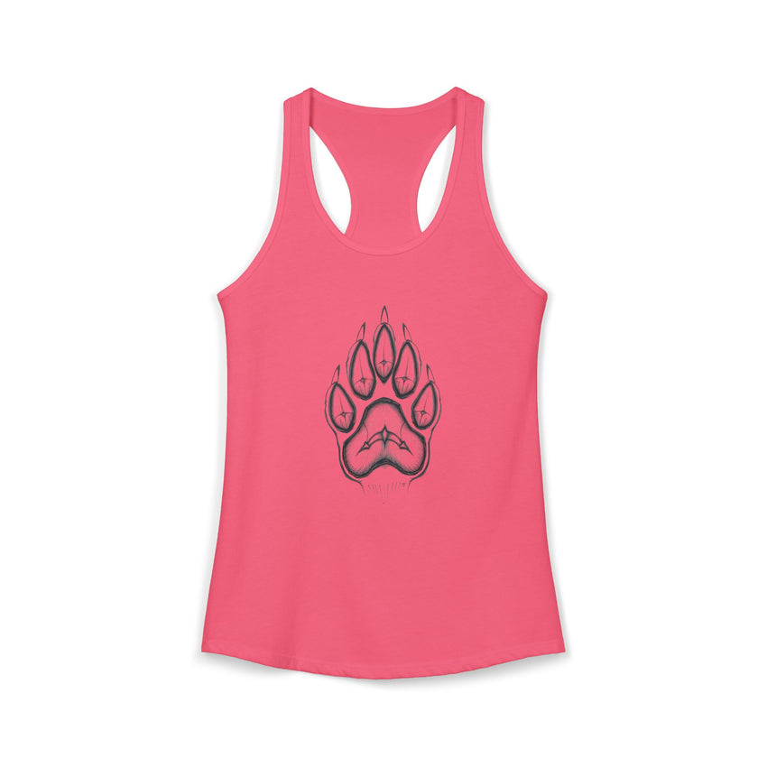 Pet Paw Print Tank Top | Paw Print Graphic Racerback Tank