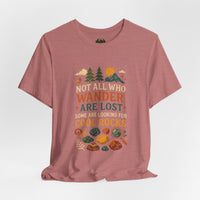 Adventure-Inspiring Short Sleeve Tee, Nature Lovers Shirt, Unisex Casual Tee, Gift for Hikers, Outdoor Enthusiast Apparel