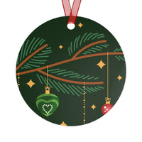 Festive Metal Ornaments Set - Merry Christmas & Holiday Decor with sasquatch