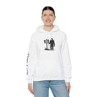 Gone Fishin' Bigfoot Hoodie - Unisex Heavy Blend™ Sweatshirt for Nature Lovers