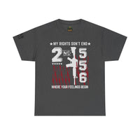 Unisex Heavy Cotton Tee with Empowering Gun Rights graphics