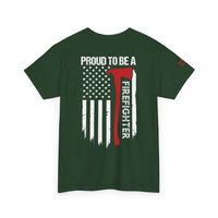 Proud Firefighter Tee, Unisex Heavy Cotton T-Shirt