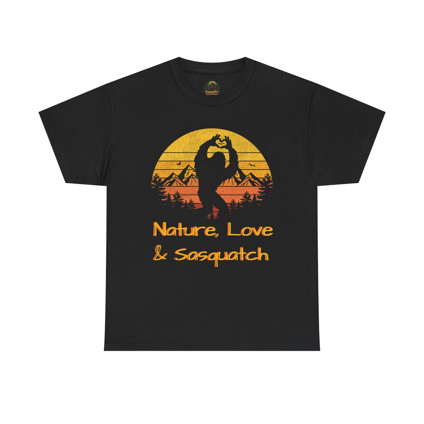 Nature,Love & Sasquatch Tshirt