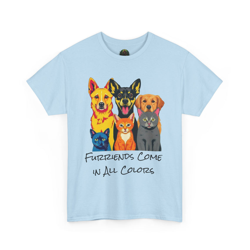 Furriends Come in All Colors Unisex Heavy Cotton Tee