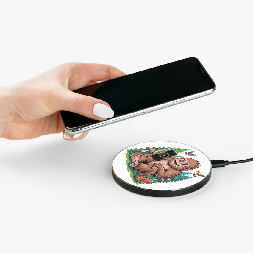 Sasquatch Wireless Charger - Fast Charging Pad with Whimsical Forest Design