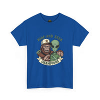 Hide and Seek Champions , Alien and Sasquatch tshirt