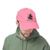 Gone Fishing Distressed Cap - Unisex Fishing Hat for Outdoor Enthusiasts