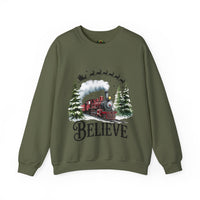 Believe in Santa train sweatshirt , Do you believe?