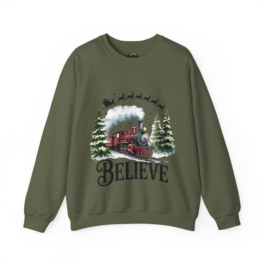 Believe in Santa train sweatshirt , Do you believe?