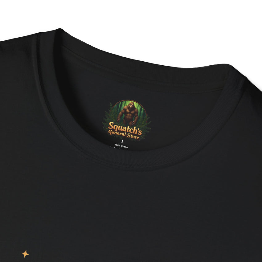 Bigfoot Abduction T-Shirt | UFO Sasquatch Forest Alien Beam