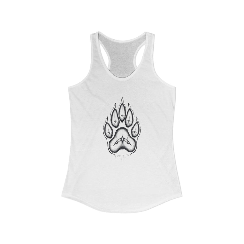 Pet Paw Print Tank Top | Paw Print Graphic Racerback Tank