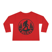 I Believe Bigfoot Toddler Long Sleeve Tee