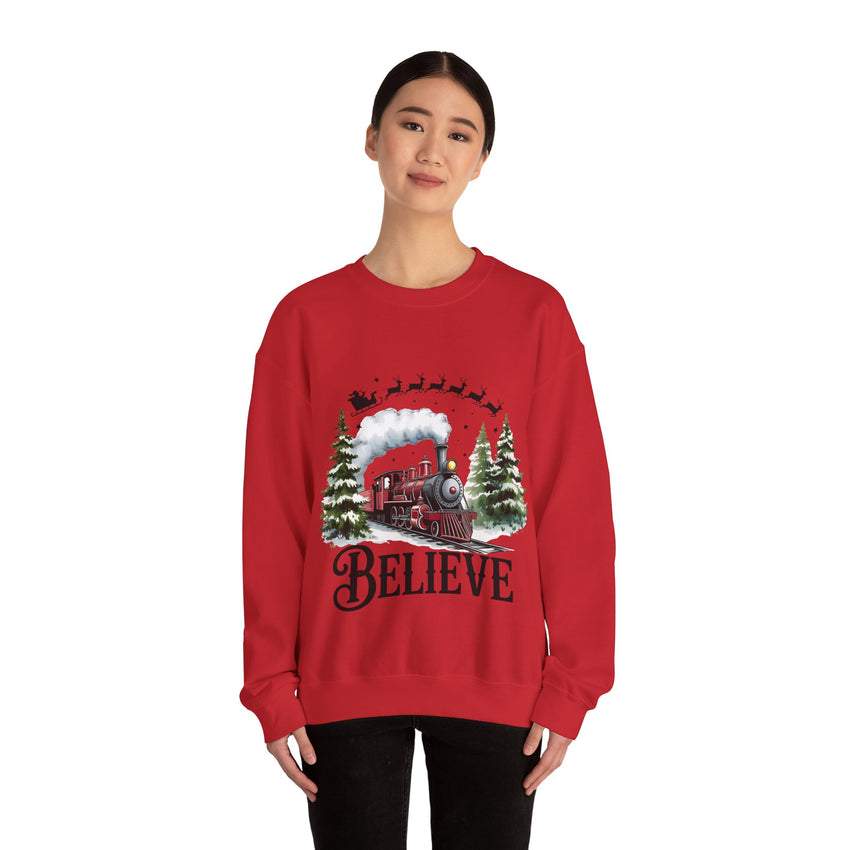 Believe in Santa train sweatshirt , Do you believe?