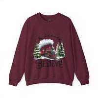 Believe in Santa train sweatshirt , Do you believe?
