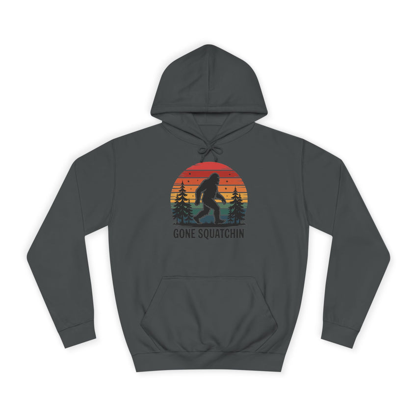 Retro Bigfoot Hoodie - "Gone Squatchin"