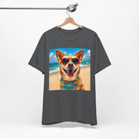 Happy Pup Beach Vibes Unisex Short Sleeve Tee