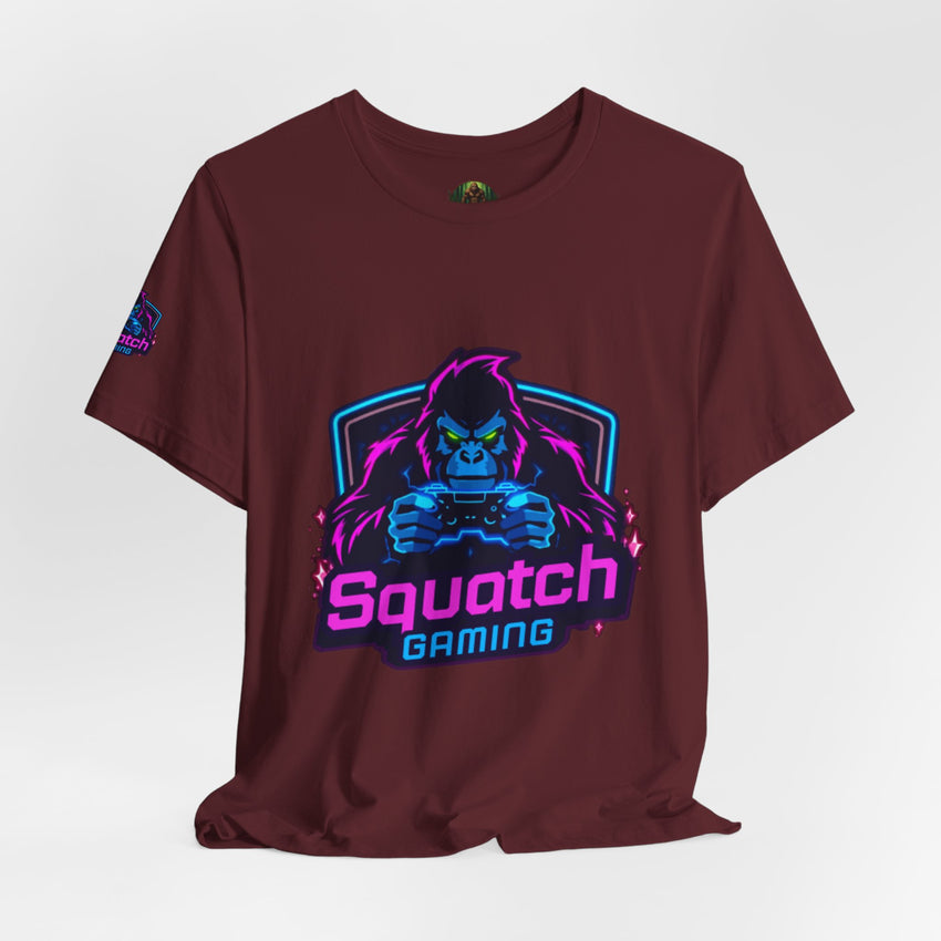 Squatch Gaming Logo Tee | Gamer Badge T-Shirt