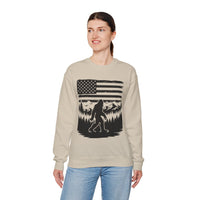 Bigfoot American Flag Crewneck Sweatshirt