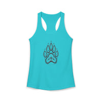 Pet Paw Print Tank Top | Paw Print Graphic Racerback Tank