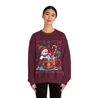 Im fine snowman Christmas sweatshirt