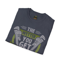 Plumber Wrench Graphic T-Shirt | The Wetter You Get The Faster I Come, Plumbing Tee