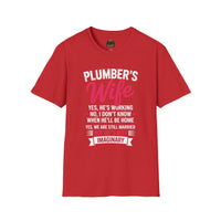 Plumber's Wife Funny Quote T-Shirt | Tradeswoman Spouse Shirt